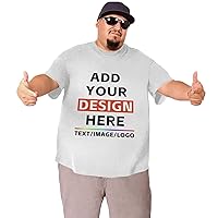 Big Size Custom Men's Cotton T-Shirt T Personalized Shirts Design Your Own T Shirt for Men Woman Image Text Photo Gifts