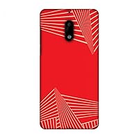 AMZER Slim Fit Handcrafted Designer Printed Snap On Hard Shell Case Back Cover for Nokia 6 - Carbon Fibre Redux Candy Red 3