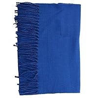 6 Pcs Blue Solid Classic Winter Scarf -INCO