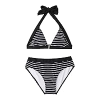 Bikini Bottoms Full Coverage Pattern Bathing Suits for Women Over 60 Plus Size