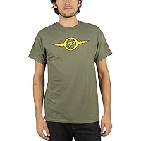 Pixies-Mens Lightning T-Shirt in Military, Color: Military Green