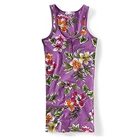 AEROPOSTALE Womens Floral Boy Tank Top, Purple, X-Small