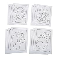 S&S Worldwide Adhesive Sand Art Boards for Creating Sand Pictures, Great for Kids and Adults, 3 Each of 4 Dog & Cat Designs, 5