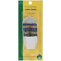 Dritz 3066 Leather Thimble, One Size Fits All , White