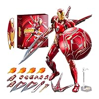 ZD Toys Marvel Studios 10th-Aniversary Series Avengers: Infinity War Iron Man MK50 Mark L 7 Inches Action Figure(Iron Man MK50 (Deluxe Edition))