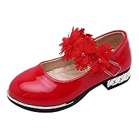 Bow Sandals for Girls Autumn Children Shoes Flower Single Shoes Korean Children Dance Shoes Princess Girls Sandals Slide