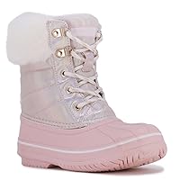 LONDON FOG Girls Bell Court Cold Weather Warm Lined Snow Boot