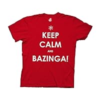 Ripple Junction Big Bang Theory Keep Calm and Bazinga Adult T-Shirt