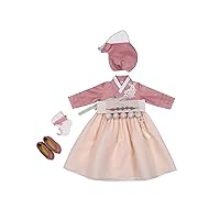 Korean Hanbok Girl Baby Dress Traditional Clothing Set 1Age First Birthday Party Celebration Dol