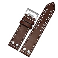 Leather Watch Strap Bracelet Wrist 20mm 22mm Band For Hamilton Aviation H77755533 H77616533 Genuine Leather Men Watch Band