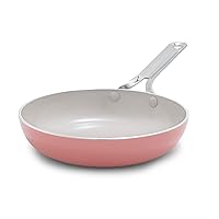 GreenPan Nova 8” Frying Pan Skillet, Healthy Ceramic Nonstick, PFAS-Free, Induction Suitable, Dishwasher and Oven Safe, Coral