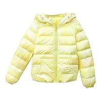 Boys/Girls Cotton Jacket Autumn/winter Solid Color Letter Printing Colorful Hooded Coat Party Girls Fall Jacket 4t
