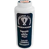 Billiard/Pool Premium Powder Hand Chalk, 8 Ounce Shaker Bottle, White