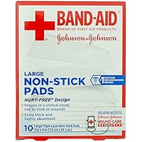 BAND-AID® Brand HURT-FREE® Non-stick Pads 3INX4IN, 10 COUNT