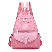 Ladies rucksack girl college wallet fashion designer school bag girl school bag casual backpack ladies 2021 (Pink)