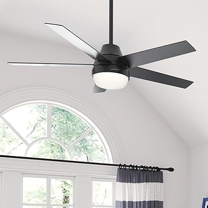 Hunter Fan Company 51314 Aerodyne Ceiling Fan, 52, Matte Black