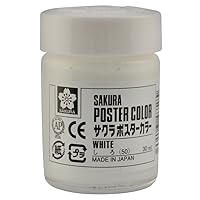 Sakura Crepas PW30ML5P#50 Paint Poster Color 1.0 fl oz (30 ml) White 5 Pieces