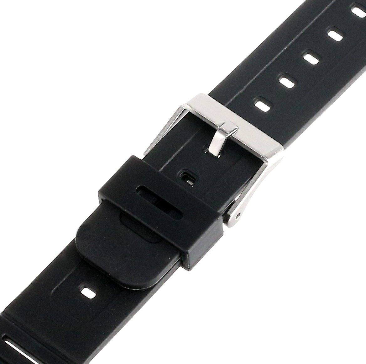 Timex Men's Q7B727 Resin Performance Sport 18mm Black Replacement Watchband