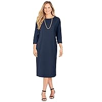 Liz&Me Women's Plus Size Ponte Knit Dress