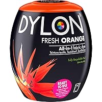 Dylon Washing Fabric Clothes Soft Furnishings Machine Dye Pod Fresh Orange 350g, 350 g (Pack of 1), 12 Ounce