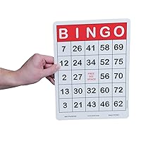 S&S Worldwide Jumbo Bingo Cards. Easy to Read Cards with Large 5/8