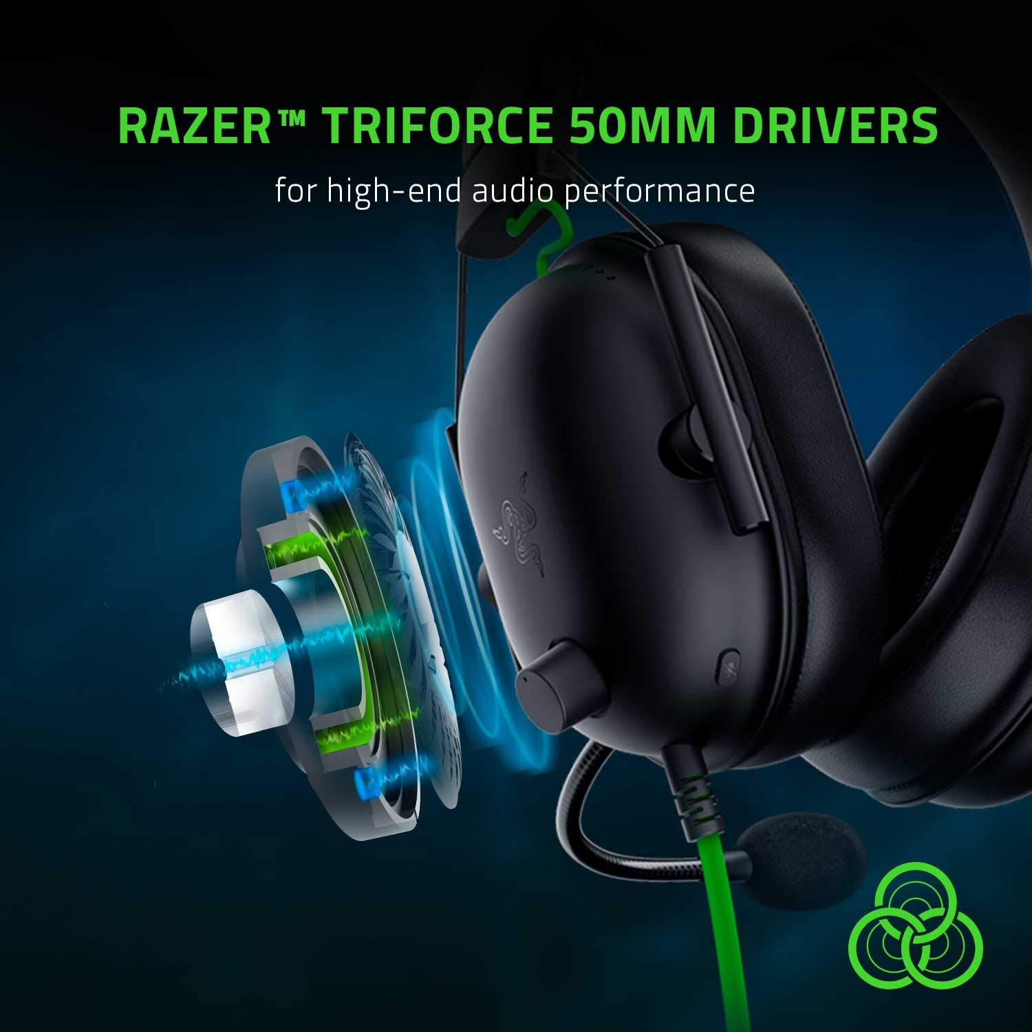 Razer BlackShark V2 X Gaming Headset: 7.1 Surround Sound - 50mm Drivers - Memory Foam Cushion - for PC, PS4, PS5, Switch, Xbox One, Xbox Series X|S, Mobile - USB Connection – Classic Black