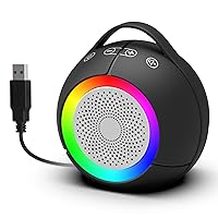 USB Computer Speakers for Desktop PC | Portable Plug-N-Play Laptop Speakers with Dynamic RGB Light, Ultra-Clear Sound, Loud Volume, Deep Bass, Touch Control, Compatible with Windows, macOS, ChromeOS