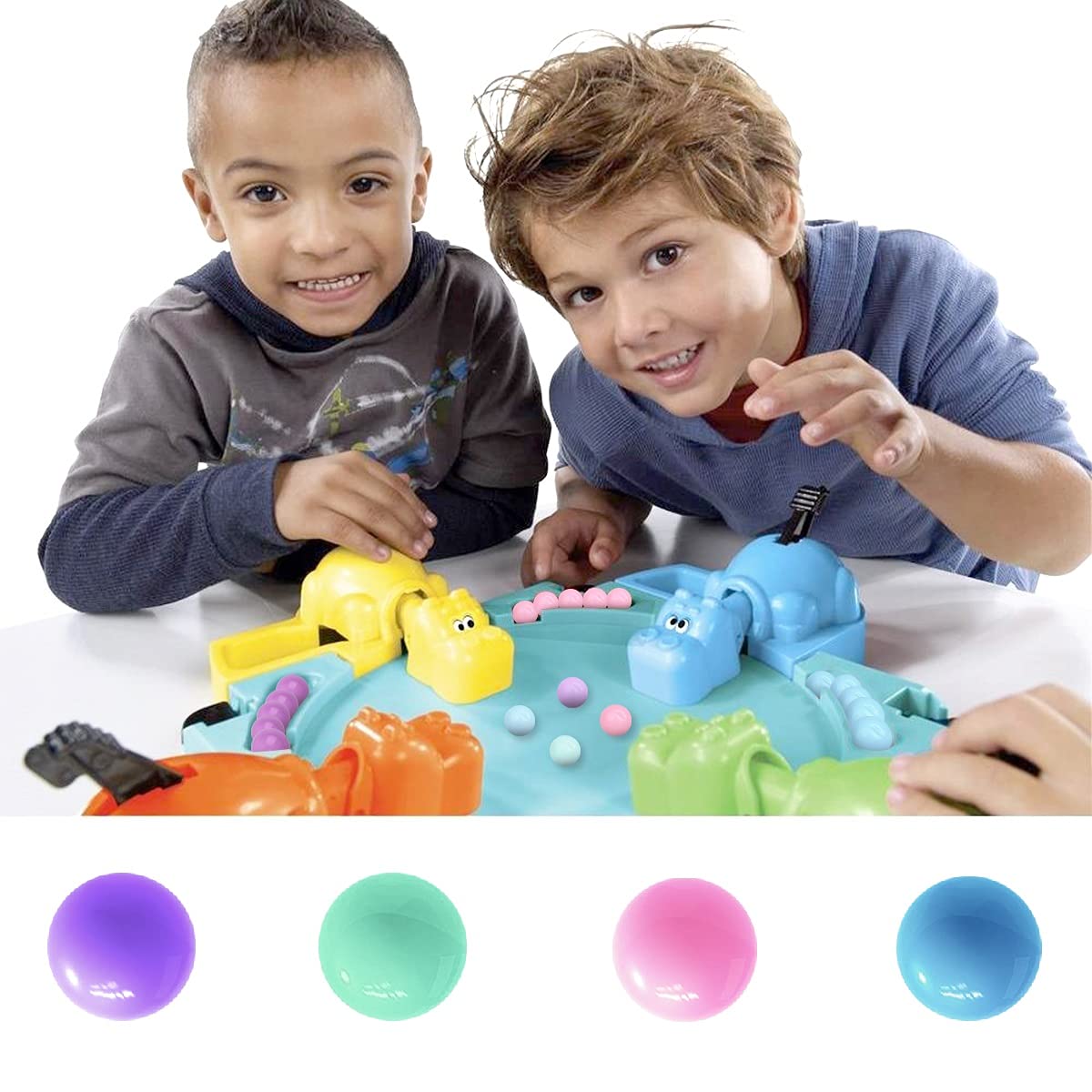 Hotusi 40Pcs Game Replacement Marbles Balls Compatible with Hungry Hungry Hippos