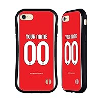 Head Case Designs Officially Licensed Custom Customized Personalized S.L. Benfica Home 2021/22 Kit Hybrid Case Compatible with Apple iPhone 7/8 / SE 2020 & 2022