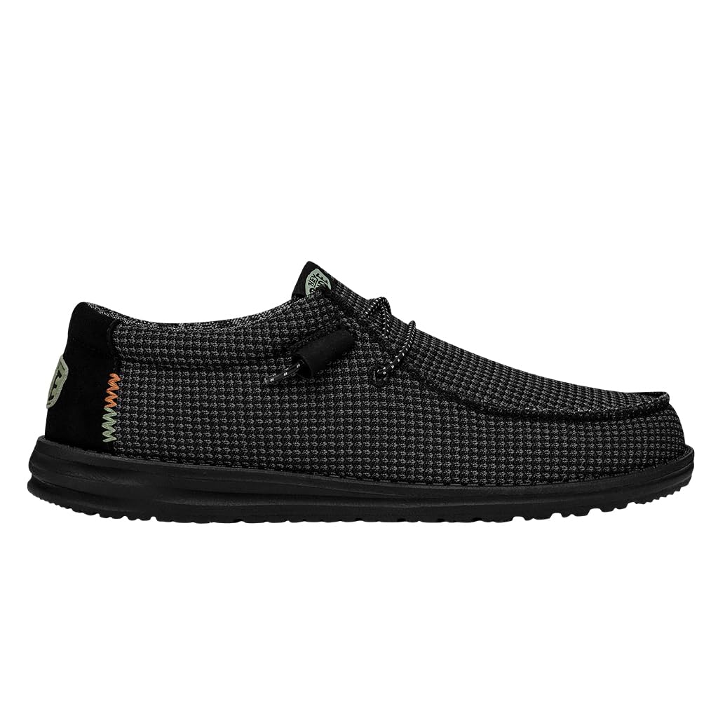 Hey Dude Wally Sport Mesh Loafers for Men – Stretch-Blend Textile Upper – Textile Lining & Insole – Round Toe