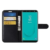 Huawei Honor 9S Case, Premium PU Leather Magnetic Shockproof Book Wallet Folio Flip Case Cover with Card Slot Holder for Huawei Honor 9S Phone Case (Black)