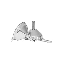 Fox Run Stainless Steel Mini Funnel Set, Set of 2 Bottle and Cup Funnels