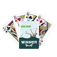 Pole Vault Field Events Art Deco Gift Fashion Winner Poker Playing Card Classic Game