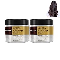 Collagen Hair Mask, Argan Oil Hair Treatment Deep Repair Conditioning Hair Mask Essence for Dry Damaged Hair All Hair Types, Hair Mask Repair Cream （Pack of 2）