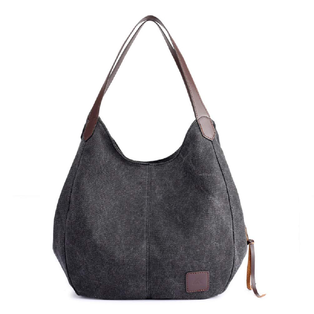 Womens Tote Bag Canvas Shoulder Bag Purse Casual Shopping Handbag Crossbody Daily Working Bag