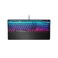 SteelSeries Apex 5 - Hybrid Mechanical Gaming Keyboard - Per-Key RGB Illumination - Oled Smart display - American (QWERTY) Layout PC