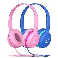 Kids Headphones with 85dB Volume Limit,On Ear Headphones,Adjustable and Flexible for Toddlers to Adults,Suit for School Classroom Students Teens Children
