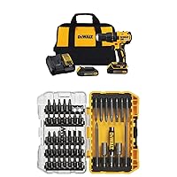 DEWALT DW2166 45 Piece Screwdriving Set with Tough Case and DEWALT DCD777C2 20V Max Lithium-Ion Brushless Compact Drill Driver