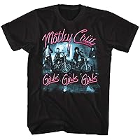 Motley Crue 1981 American Heavy Metal Rock Band Girls Girls Girls Adult T-Shirt