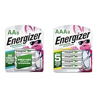 Energizer Rechargeable AA and AAA Batteries Bundle (8 Count)
