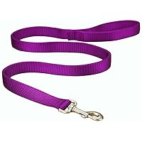 Hamilton Double Thick Nylon Dog Training Lead, 1-Inch by 6-Feet, Purple