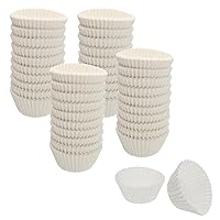Cybrtrayd No.3 Paper Candy Cups, White, Box of 25000