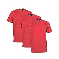 Pro Club Men's 3-Pack Heavyweight Cotton Short Sleeve Crew Neck T-Shirt