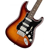 Fender Player Plus Top Stratocaster Electric Guitar, Tobacco Burst, Pau Ferro Fingerboard