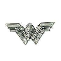 DC Wonder Woman Movie Logo Pewter Lapel Pin Novelty Accessory, Multi-Colored, 1