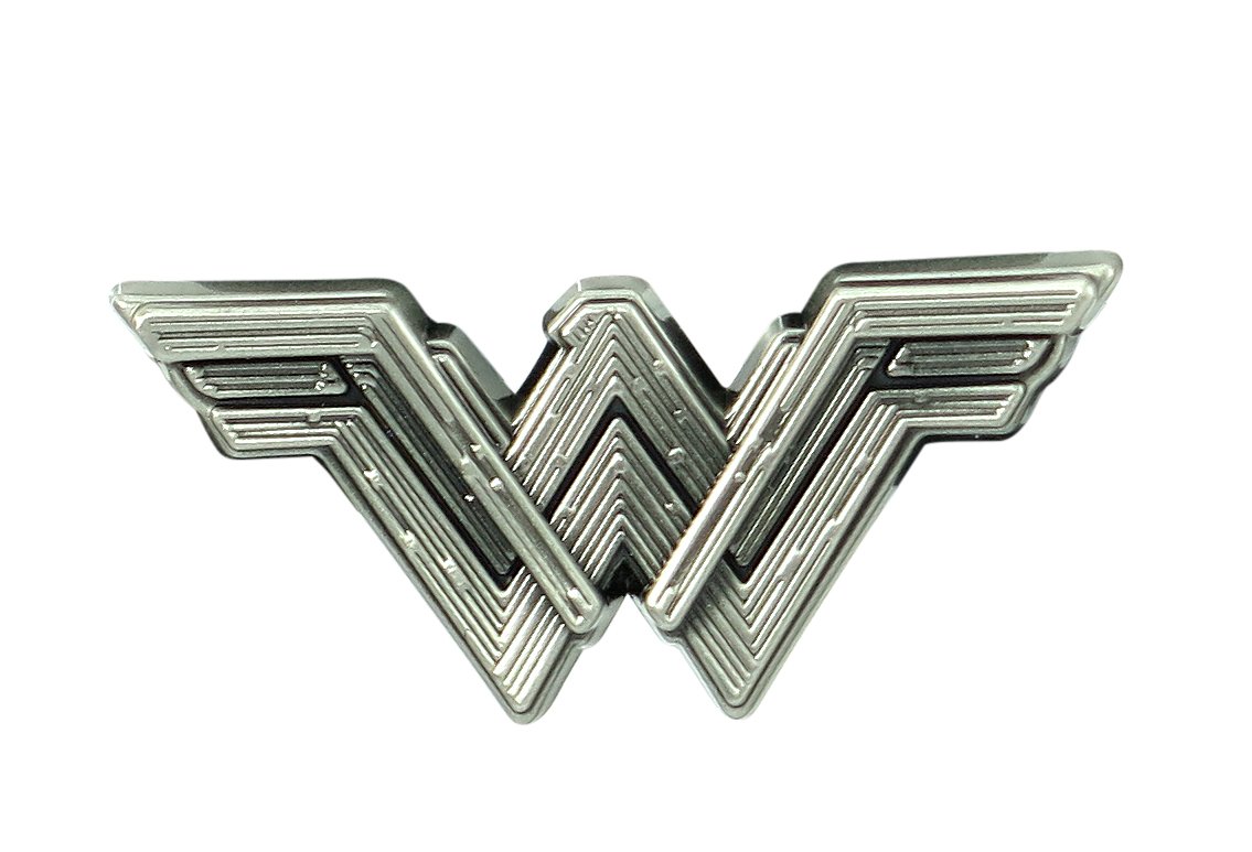 DC Wonder Woman Movie Logo Pewter Lapel Pin Novelty Accessory, Multi-Colored, 1