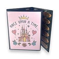 Penny Postcard Tri-Fold Pressed Penny Collector Book Holds 60 Pressed Pennies and Your Favorite Postcard for Your Cover (Castle Once Upon a Time)
