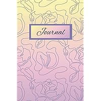 Journal: Sunset Colored, Daily Notebook, Line Art, 120 pages