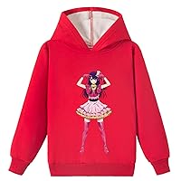 Kid Teen Oshi No Ko Fleece Hoodie Anime Long Sleeve Hood Sweatshirt Winter Casual Pullover Tops for Girl
