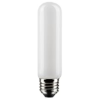 Satco 8-Watt LED E26 Light Bulb, 3000K, 15000 Hour Rating, Dimmable, Frost